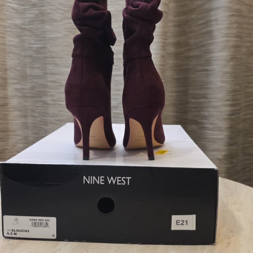 Nine West Women's Slouch Mid Calf Boot Size 6.5 - E21 - Picture 4 of 6